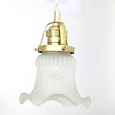 Lampa Retro Brass & Glass Paris Bistro #542