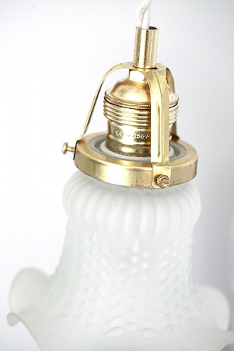 Lampa Retro Brass & Glass Paris Bistro #542 - obrazek 3