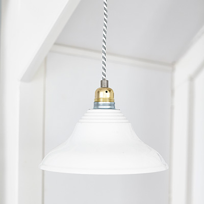 Lampa Industrialna Enamel Loft White #548