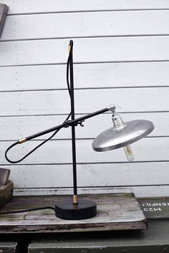 Lampa Stołowa Industrialna Black Factory Loft #572 - obrazek 4