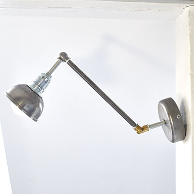 Kinkiet Steel Loft Paris Double Move Brass No3 #586