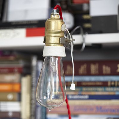 Lampa Na Klipsie Loft Brass Vintage RED #646
