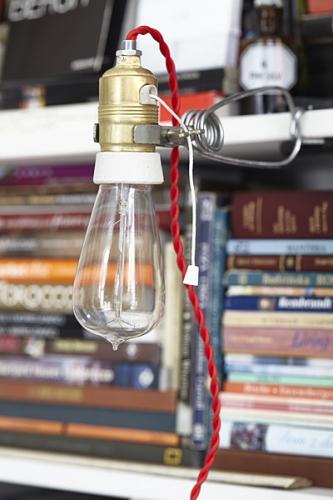 Lampa Na Klipsie Loft Brass Vintage RED #646 - obrazek 2