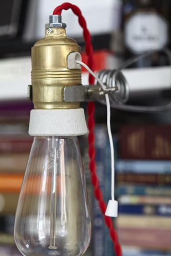 Lampa Na Klipsie Loft Brass Vintage RED #646 - obrazek 3