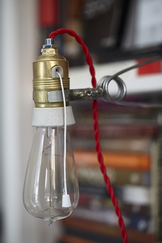 Lampa Na Klipsie Loft Brass Vintage RED #646 - obrazek 4