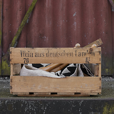 Drewniana Skrzynka Industrialna LOFT 4 #651