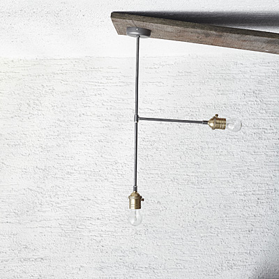 Oświetlenie Lampa Loft Simple Double Gold #665