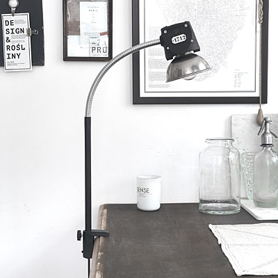 Lampa Industrialna Biurkowa Warehouse Loft Black #698